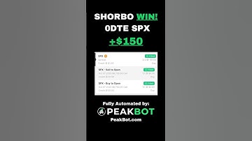 🚨 SHORBO WINS $150! 💰 SPX 0DTE PCS — Dillon’s Account!