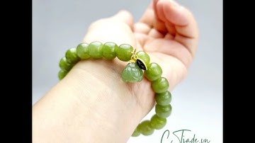 Trang sức phong thủy hộ mệnh vượng tài Ngọc Hòa Điền thiên nhiên Hetian Jade CTjade