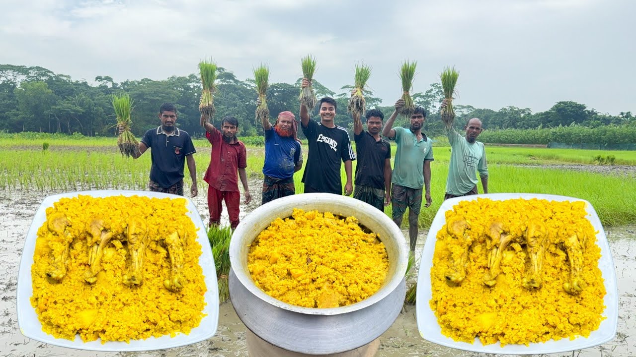 ভুঁই রোয়া কৃষকদের সাথে বৃষ্টির মধ্যে মধ্যাহ্নভোজ | Rainy Day Farming Lunch with Farmers
