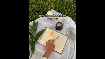 How to learn Dutch in just one month 📚#LearnDutch #LanguageGoals #StudyTips