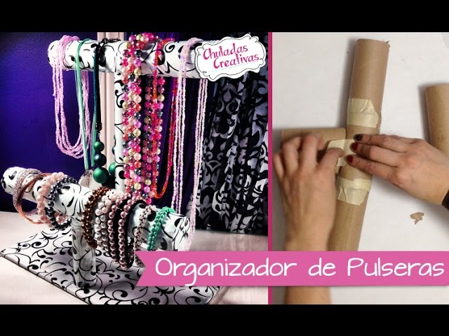 DIY: CÓMO HACER UN COLGADOR DE COLLARES CON UN PALO / EL nido DE MAMÁ  GALLINA