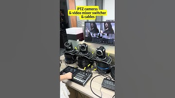 PTZ cameras & video swicther & long cables multicam live streaming broadcasting video equipement kit