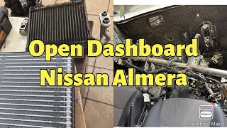 Cara2 membuka Dashboard Nissan Almera Open Dashboard Nissan Almera Replce Cooling coil Evaporator