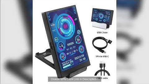 3.5 / 5 Inch IPS Type-C Secondary Screen Mini Computer USB Display CPU GPU RAM HDD Monitor with Hold