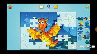 Fun Dragon Jigsaw Puzzle Video For Kids Apps Gameplay screenshot 5