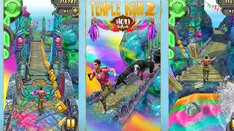 Temple run 2 Holi festival android game play / Temple run 2 best game play video