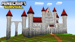 I Built a Castle MEGA BASE in Survival Minecraft