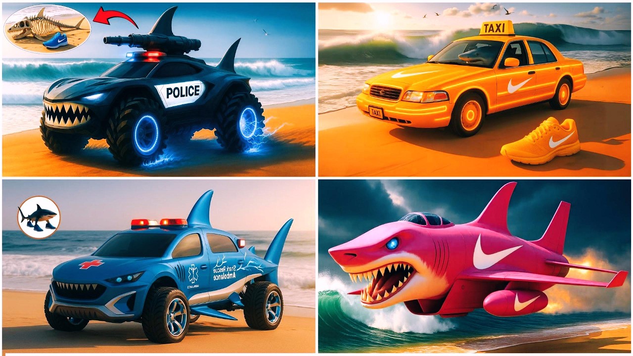 Ep 16 Brainrot Police Car 🆚 Brainrot Taxi 🆚 Brainrot Ambulance 🆚 Brainrot Airplane 🎶 Tiles Hop EDM