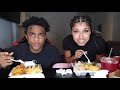 TRYING TO EAT MY FOOD BUT SHE KEEPS TEASING ME.. SOULFOOD MUKBANG W/ MY EX BRI...