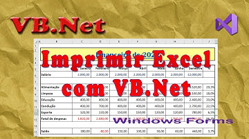 Imprimir planilha do Excel com VB.Net. Visual Studio 2019