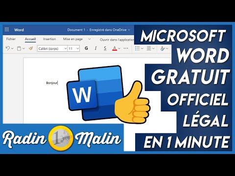 Comment avoir Microsoft Word gratuit officiel et légal en 1 minute ? ⏰