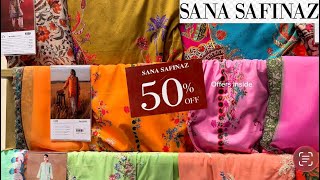 Sana Safinaz Unstitched Flat 50% Sale😱Sana Safinaz Summer lawn Sale 2026💥Sana Safinaz Sale