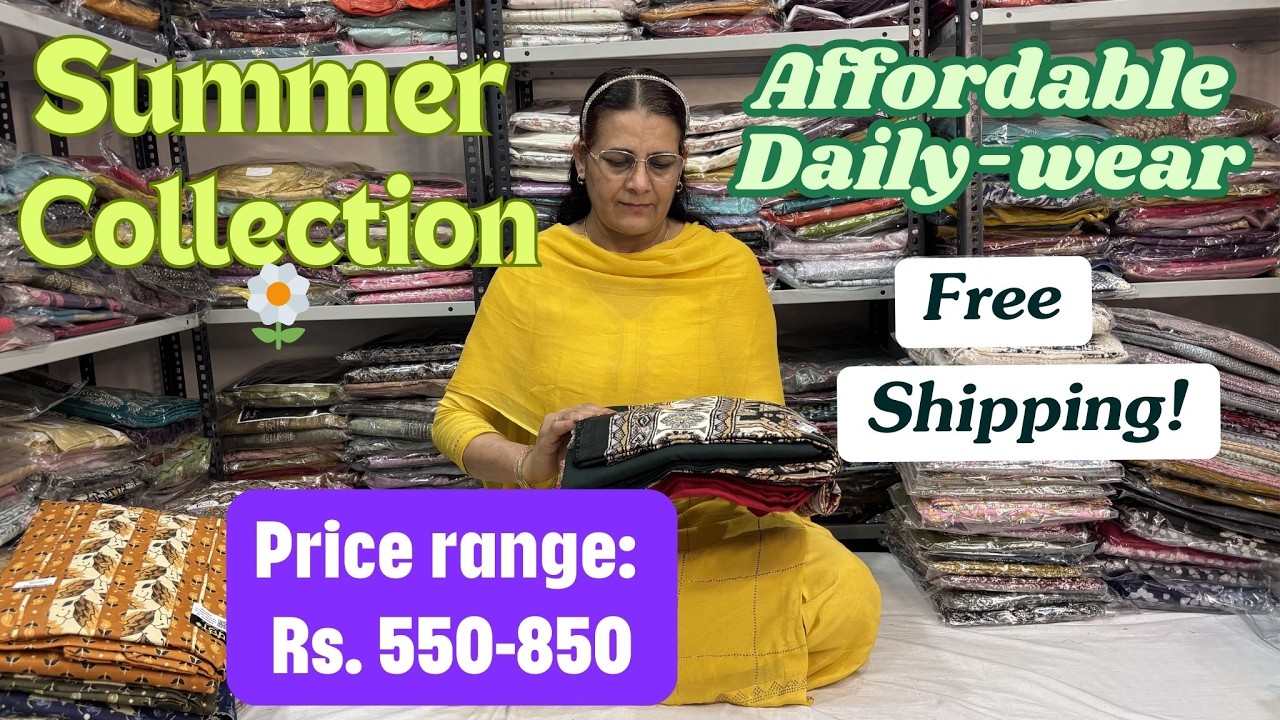 ☀️ Summer Special Suits 🌸 ₹550–850 Only | 🚚 Free Shipping | 📞 9217070890