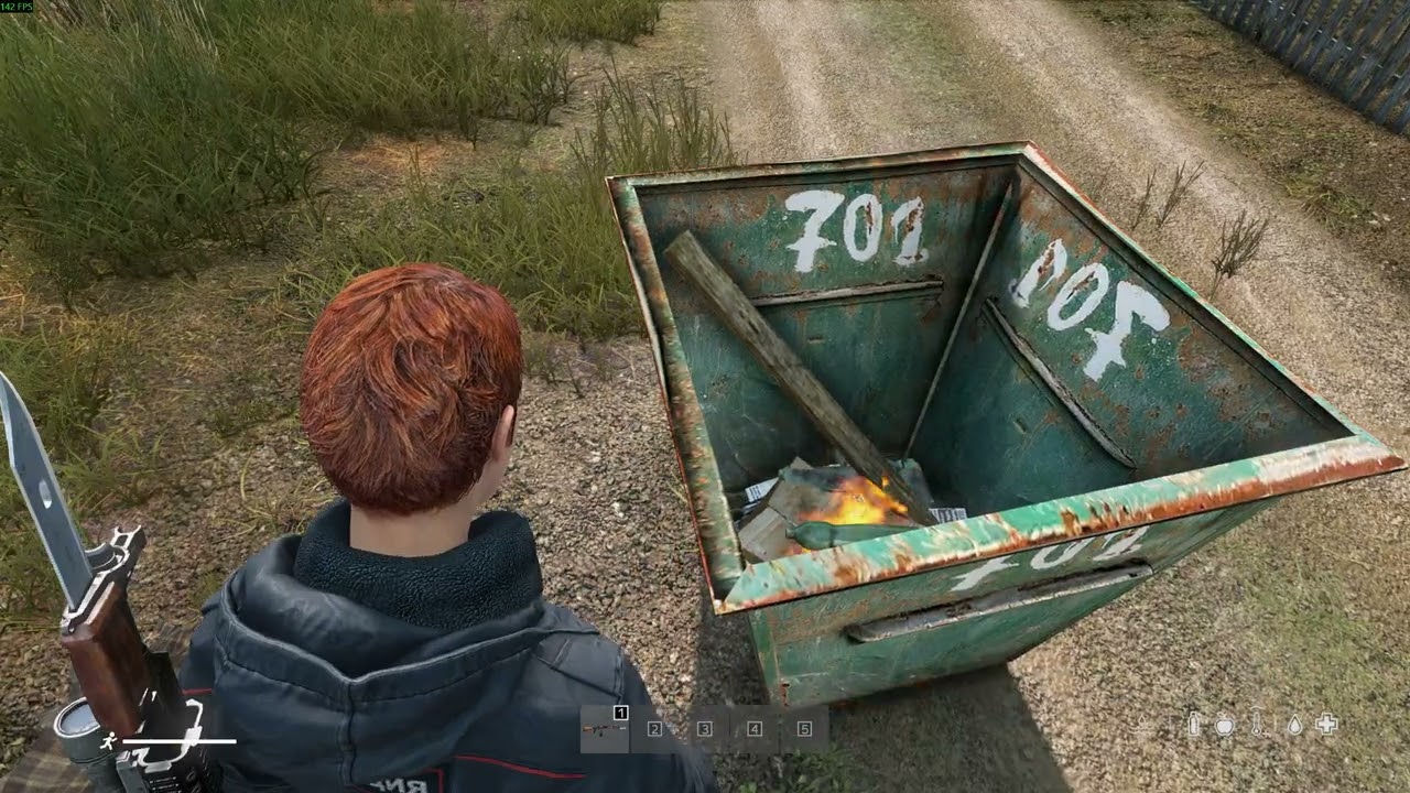 DayZ SFP MOD: Бегущая строка, мусорный контейнер, молотов.