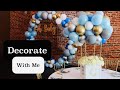DECORATE WITH ME | BABY SHOWER SET UP| BALLOON GARLAND HOOP | DIY