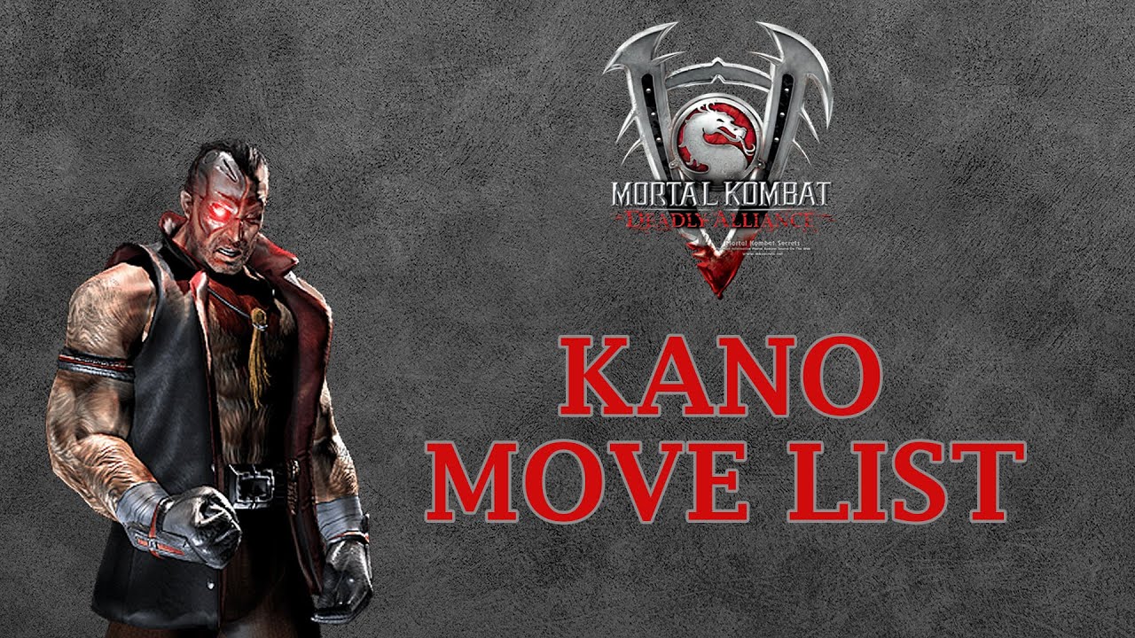 Kano Mortal Kombat XL moves list, strategy guide, combos and