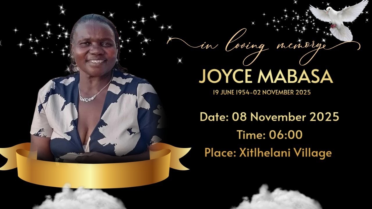 FUNERAL SERVICE OF JOYCE MABASA - YouTube