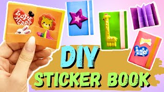 Origami Paper Sticker book / How to make paper mini notebook📕📗📙📚📖📓📒