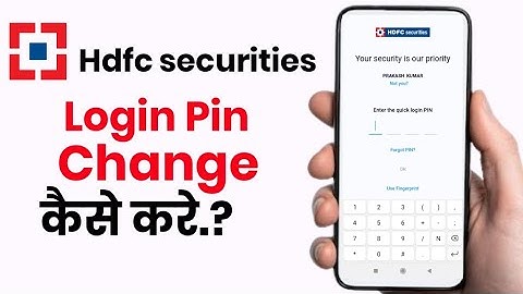Hdfc securities mpin change kaise kare!! how to change mpin in Hdfc securities!!