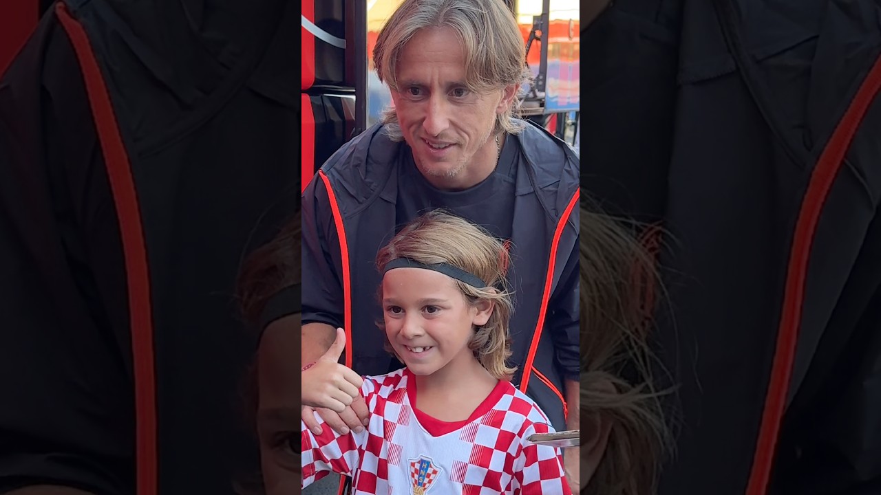Modrić with mini Modrić 😍