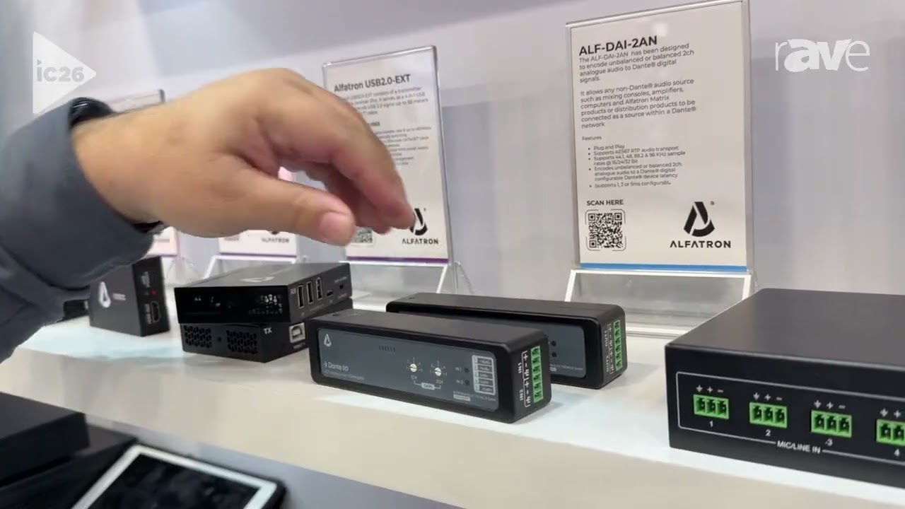 InfoComm 2026: Alfatron Electronics Exhibits Dante Adapter Series