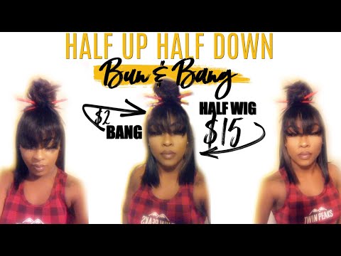 half-up-half-down-(bang-&-bun)-using-beauty-supply-store-hair-(less-than-$20!)