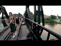 Maenam Khwae Bridge on The River Kwai Kanchanaburi 4K