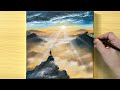 Walk on the Clouds / Acrylic Painting / STEP By STEP #219 / 일출풍경 아크릴화