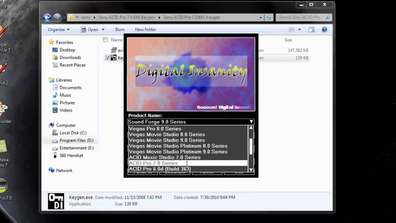 acid pro 4.0 keygen.exe