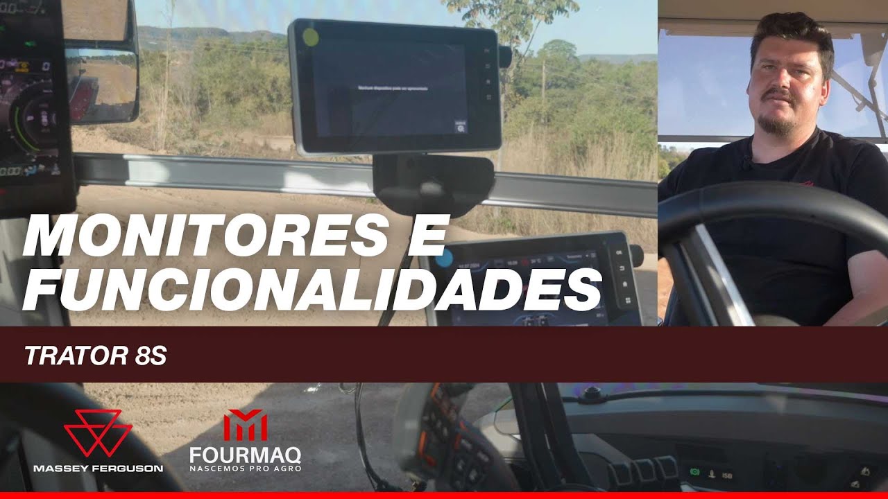 Trator MF 8 - Menu do Monitor e Configurações