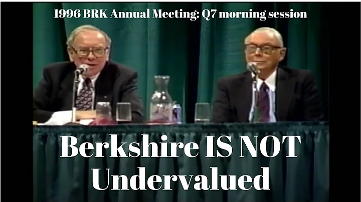 Warren Buffett: The CEO Who Told Others NOT To Buy His Stock (1996 Q7 AM)