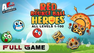 🔴Red Bounce Ball Heroes (Super Ball Adventure) - FULL GAME (all levels 1-100) / Android Gameplay screenshot 5