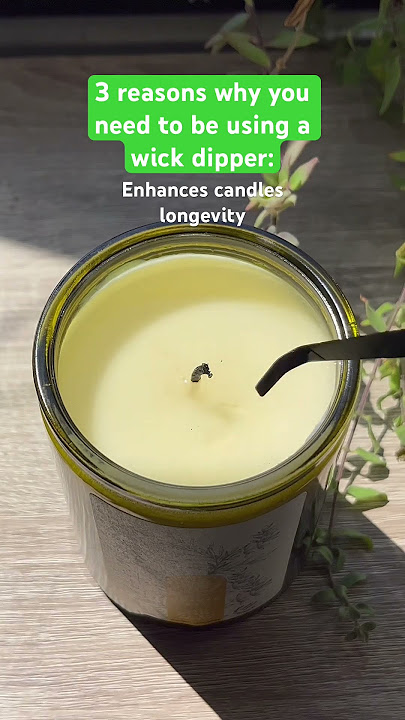 3 reasons why you need to be using a wick dipper! #candlemaking #candle  #soywax #candles 