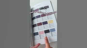 Color matching & swatching just got easier with my palette book on amazon #colorpalette #coloring