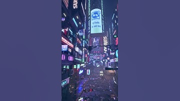 [8K60FPS] Sci-Fi Neon Street | Unreal Engine 5 #shorts  #ue5