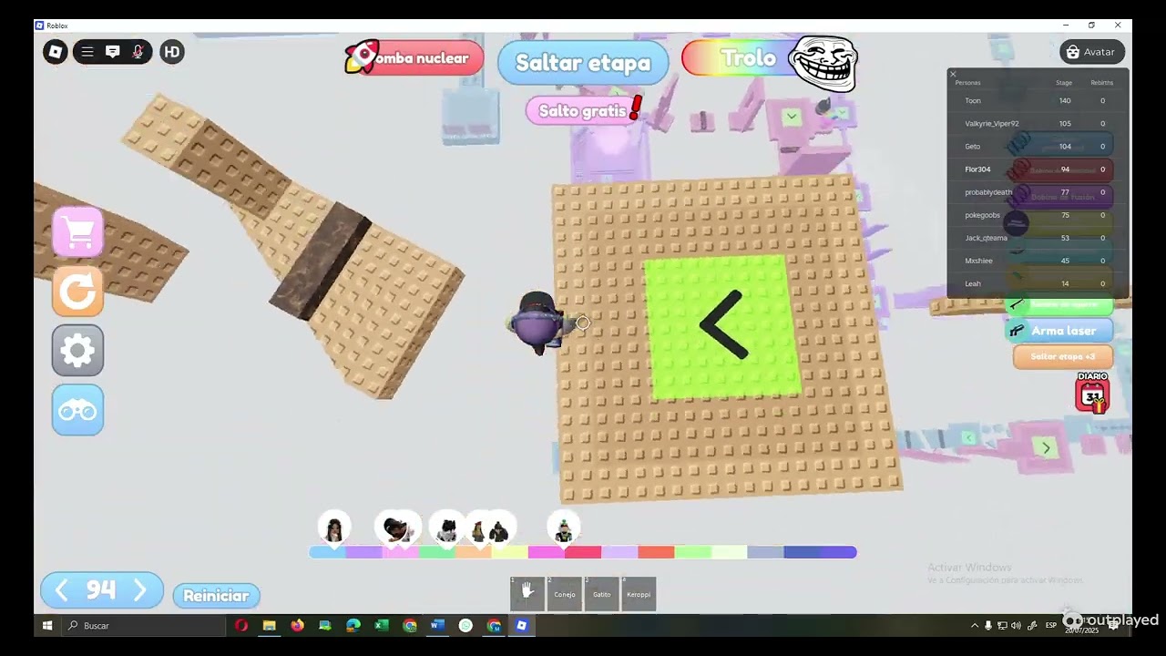 Italics Dificulty Chart Obby 5