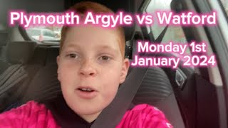Plymouth Argyle vs Watford 01/01/24 MATCHDAY VLOG, MORE GOALS AT HOME PARK!