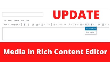Canvas UPDATE - Media in Rich Content Editor