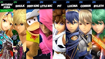 SSBU Requests #192 - Mythra (Me), Shulk (Lvl 9 CPU) vs. Lucina, Corrin, Byleth, Random Level 5 CPUs