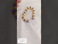 yellow and purple!! 💛✨ #shorts 💜 #bracelet 👍 #fyp ⛱️ #beads 💖 by //itz r// 🏖️