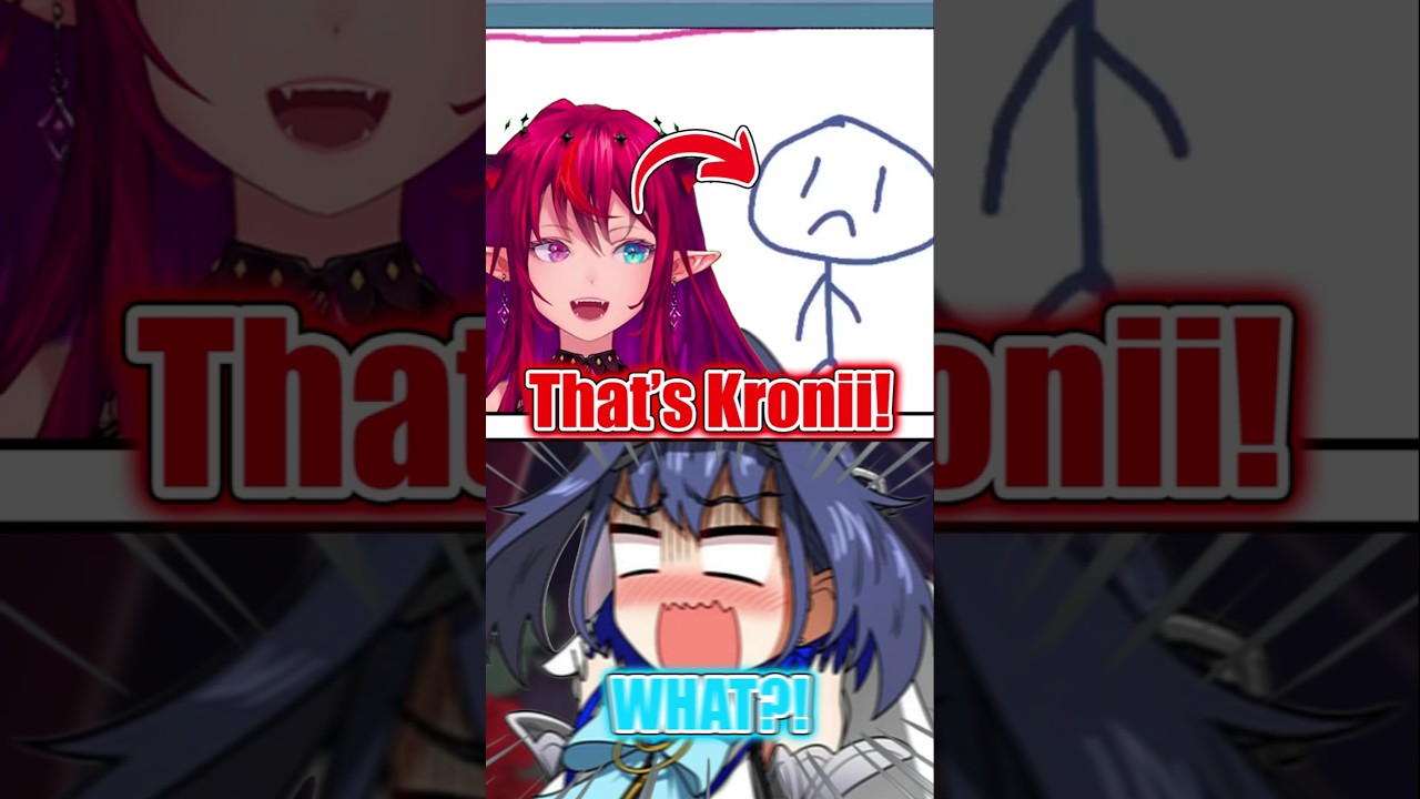 IRyS Immediately Guesses This Sad Face Is Kronii As Soon As She Draws It #shorts #hololive