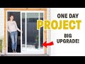 Install a sliding door  how to easily remove an old door and install a new one