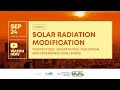 [ENGLISH CHANEL] Solar Radiation Modification Seminar