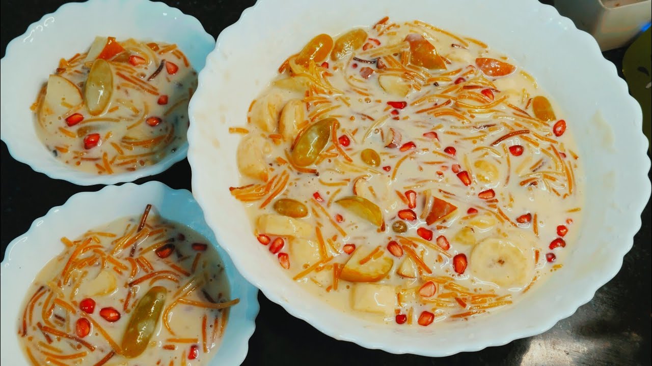 😍 Holi or Ramadan Special Sewai Fruit Custard | 5 Min Me Banaye Creamy Dessert