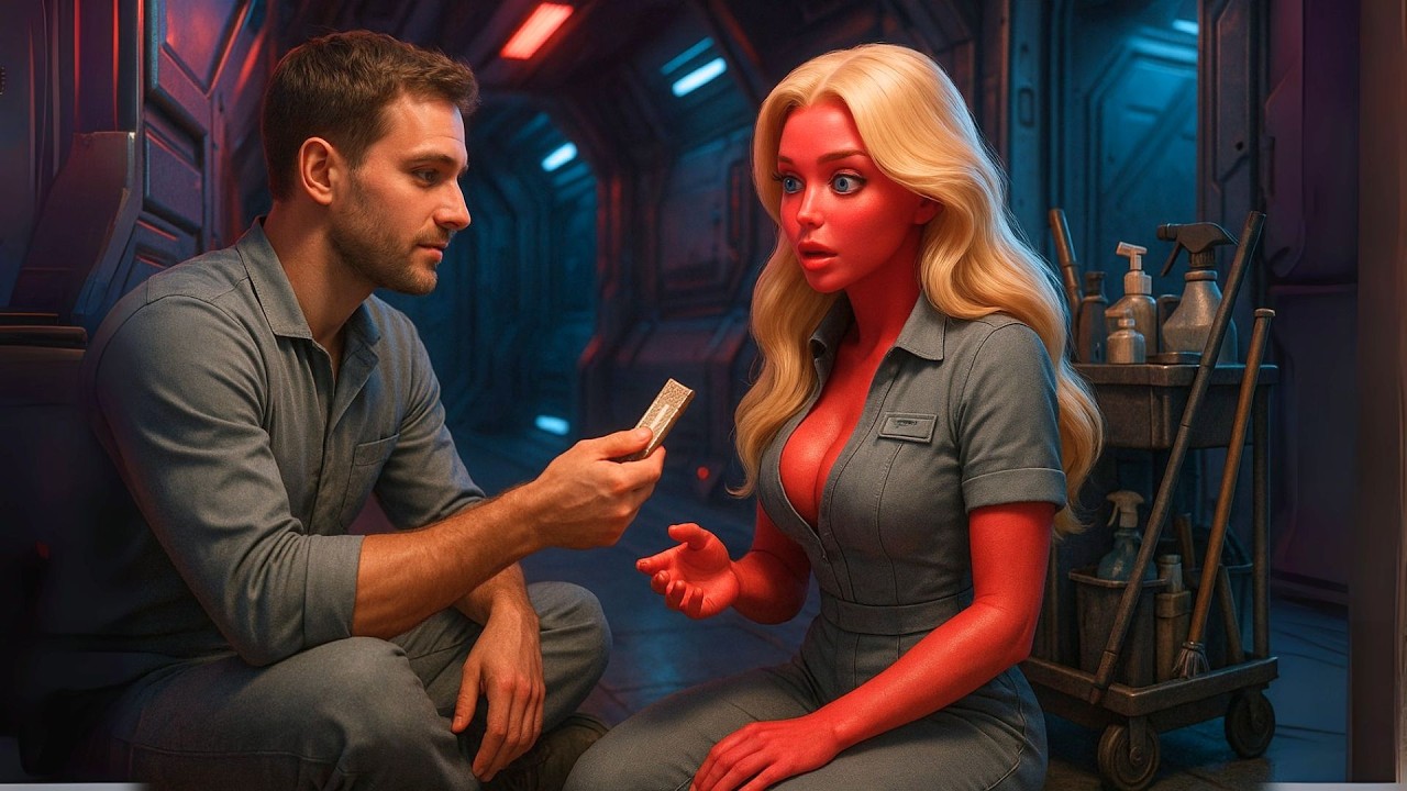 Human Janitor Shared His Last Food with a 'Maid'—Unaware She Was the Alien Queen in Disguise | HFY