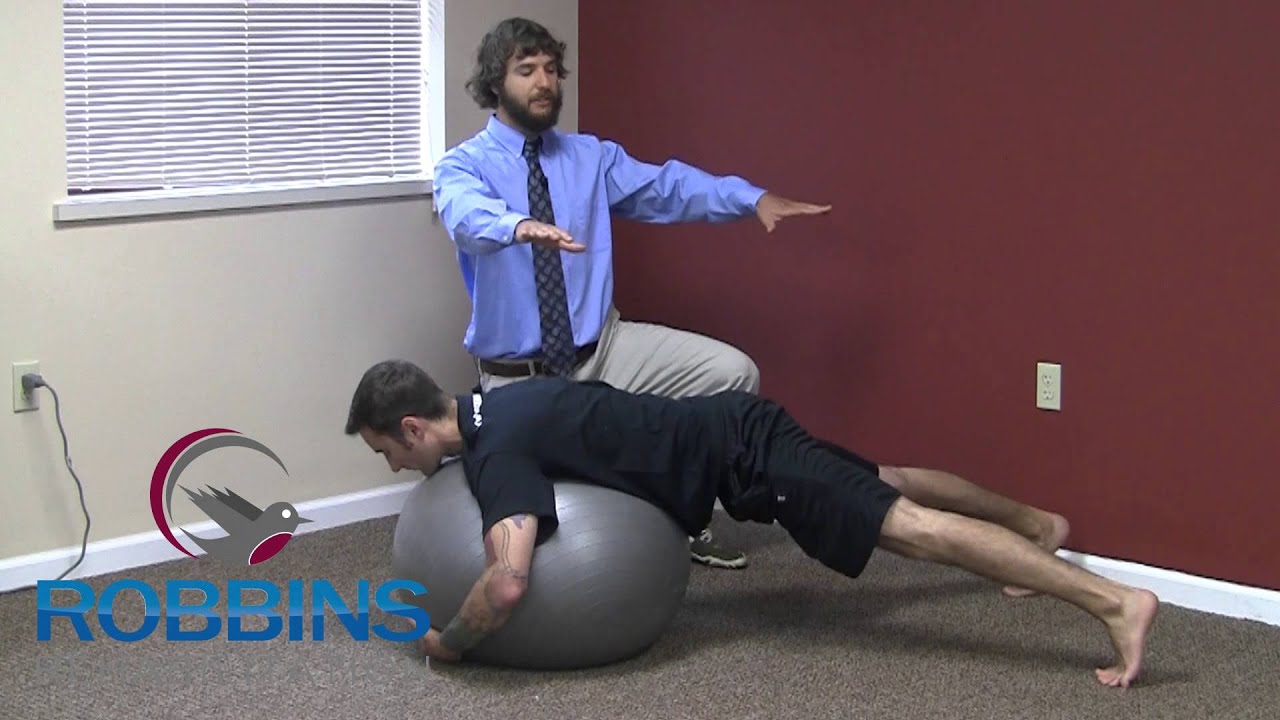 Prone Ball Roll Robbins Rehabilitation YouTube