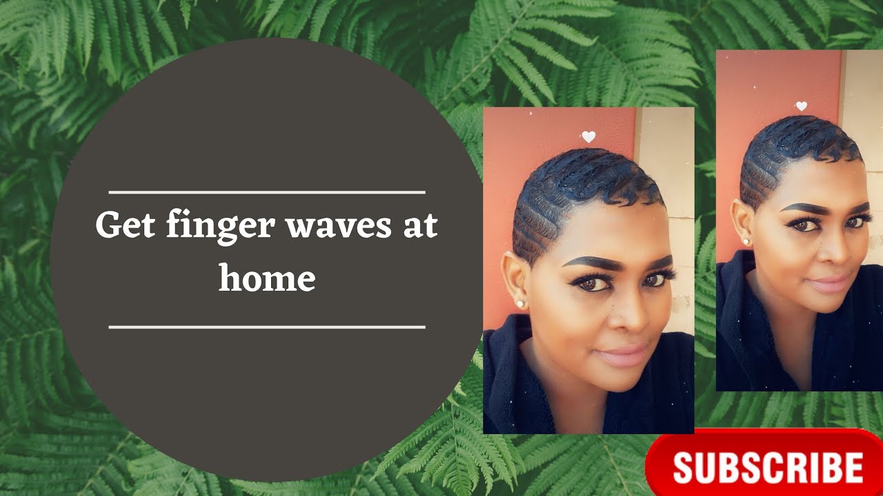 How I do short hair finger wave at home/South African Youtuber - YouTube
