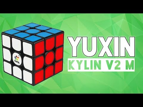 Кубик Рубика 3х3 Yuxin Kylin V2 M   магнитный куб со вставками вместо наклеек