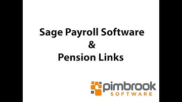 Pension Links in Sage Payroll  - Demo Recording