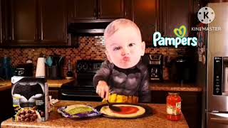 Pampers Superman Crying Babies Pizza